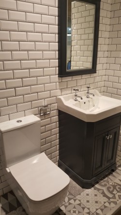 Bathroom wall tiles supplied and fitted by  North West Tiles & Timber, Leitrim, Ireland
